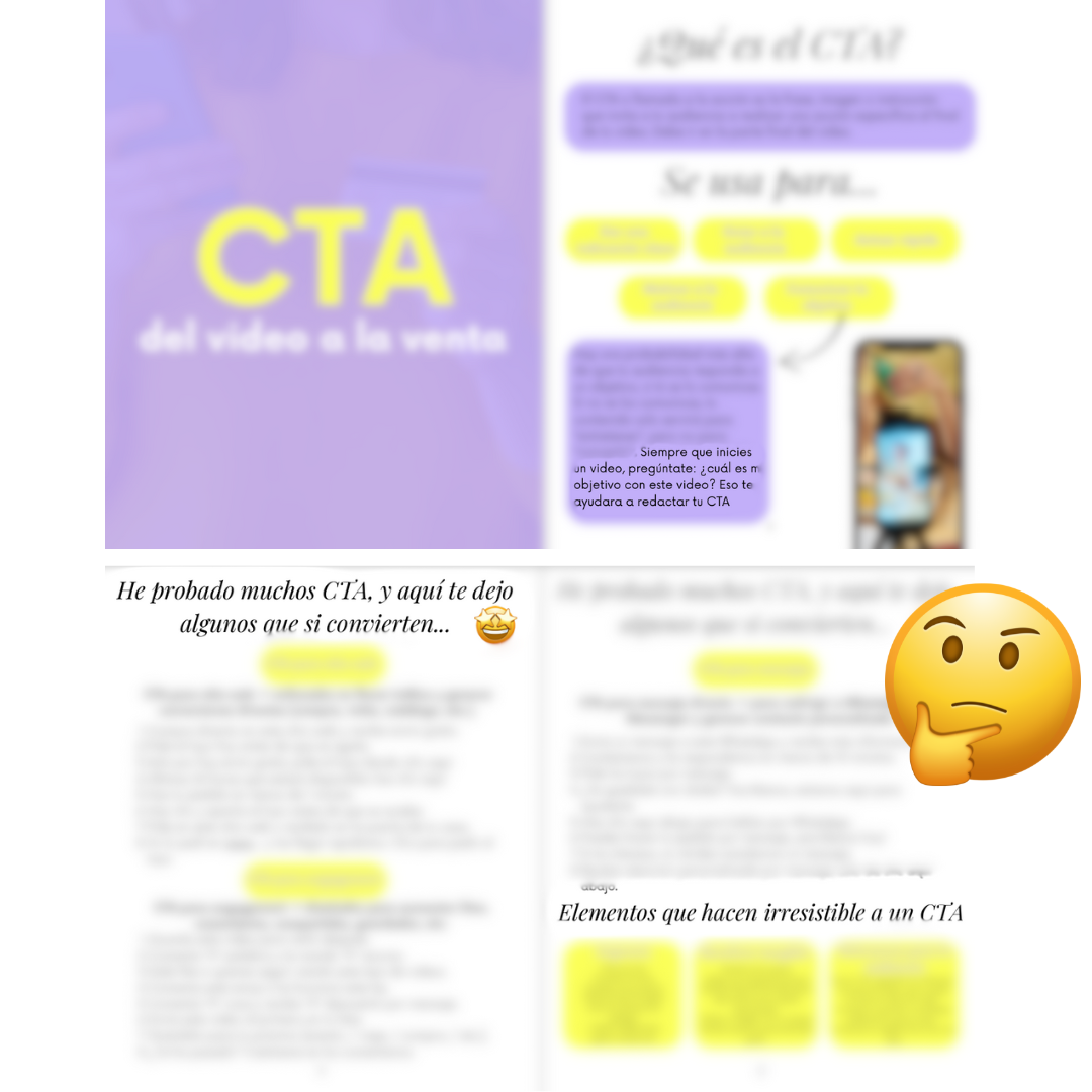 Ebook de Call to action, llamadas a la accion para finalizar videos que conviertan ideales para videos UGC